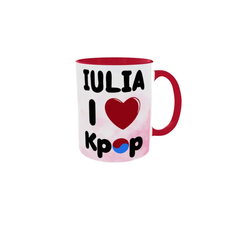 I love kpop (numele dorit), cana ceramica, 330ml, cgs1825